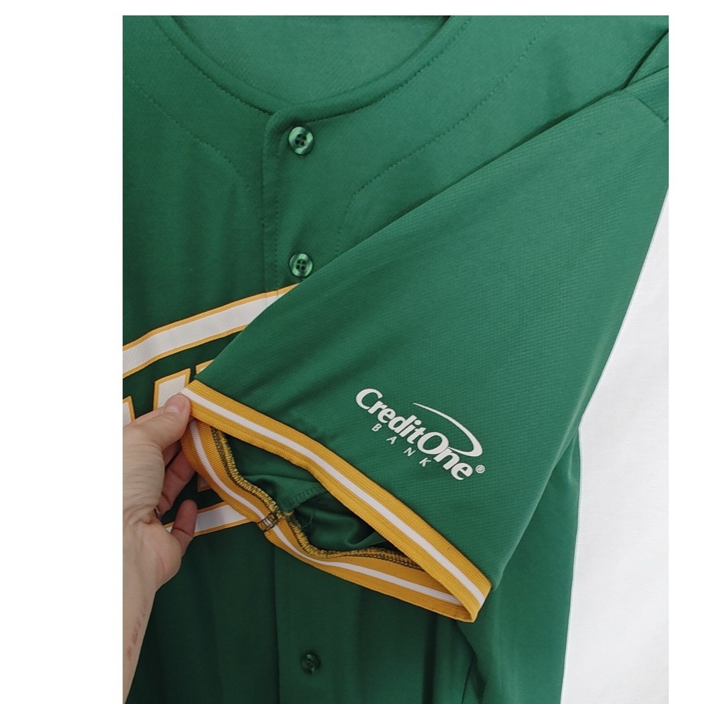 Las Vegas Aviators x Oakland A's milb MLB Baseball Jersey Promo Mens XL Green - Picture 6 of 8